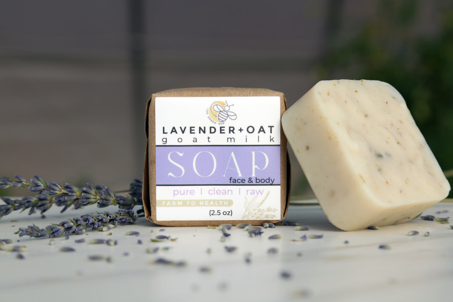LAVENDER OAT GOAT MILK SOAP -Face & Body Bar (2.5oz)