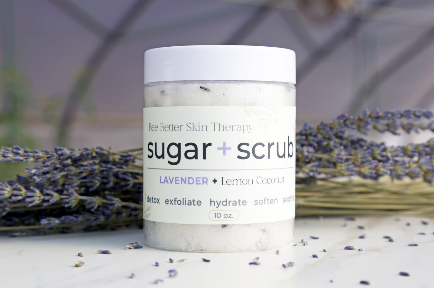 SUGAR + SCRUB- Lavender & Lemon Coconut Body Polish