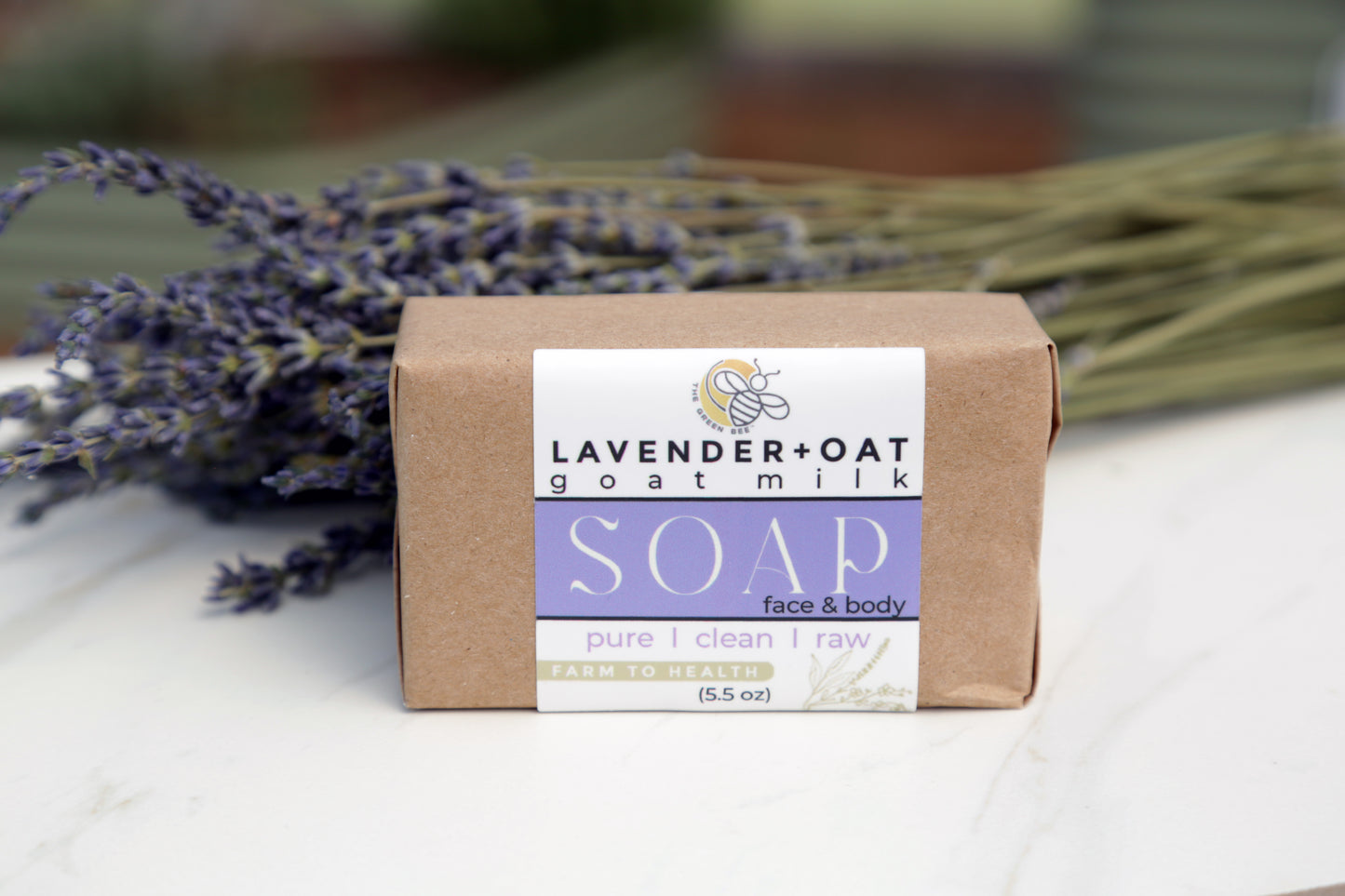 LAVENDER OAT GOAT MILK SOAP- Body Bar (5.5 oz)