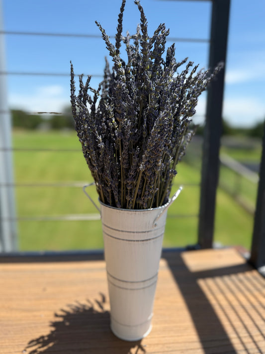 Medium Harvest Bucket- Dried Lavender (Farmers Market Only)